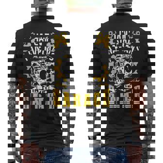 I Can't I Have Plans In The Garage Hobby Mechanic Tools Car Men's T-shirt Back Print - Thegiftio UK