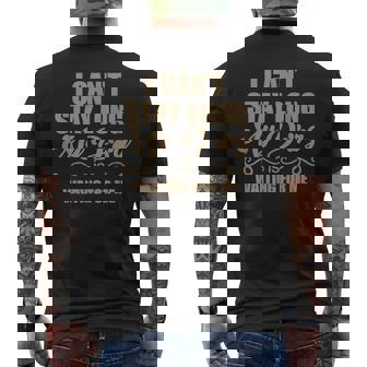 I Can't Stay Long My Dog Is Waiting For Me Dog Lover Men's T-shirt Back Print - Thegiftio