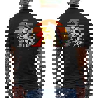 Cappuccetto Rosso Lupo Fiaba Foresta Natura Carino T-shirt da uomo con stampa posteriore - Novitaregali