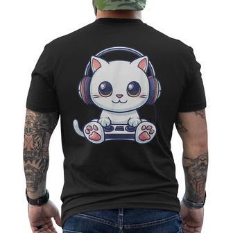 Cat Gaming T-Shirt mit Rückendruck - Geschenkecke