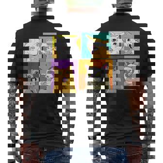 Cat Memes Compilation Viral Trending Memes Cat Lovers Men's T-shirt Back Print - Monsterry