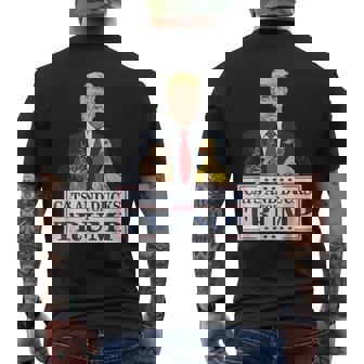 Cats And Ducks For Trump 2024 Kittens And Ducks For Trump Men's T-shirt Back Print | Mazezy