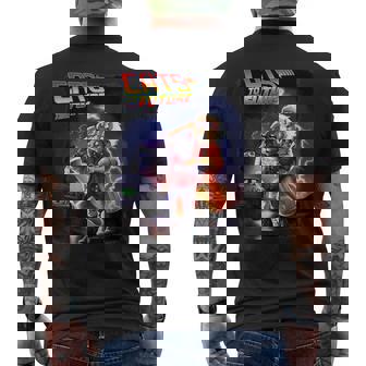Cats To The Future 80S 90S Parody Pop Culture Cats Men's T-shirt Back Print - Monsterry