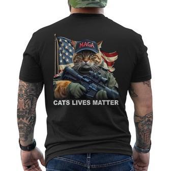 Cats Life Important Trump 2024 Cat Maga T-Shirt mit Rückendruck - Geschenkecke