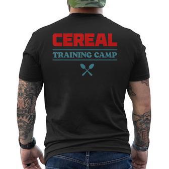 Cereal Training Camp Badminton Sport Athletics Spirit Men's T-shirt Back Print - Thegiftio UK