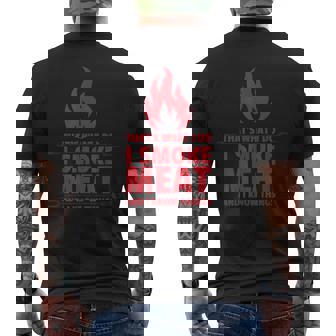 C'est Ce Que Je Fais Je Fume De Laiande Et Je Sais Des Choses T-shirt imprimé au dos - Cadeauxyz