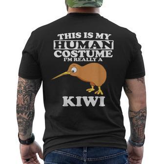 C'est Mon Costume Humain Je Suisraiment Un Oiseau Kiwi T-shirt imprimé au dos - Cadeauxyz