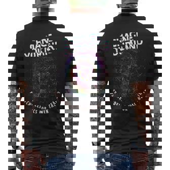 CHANGE YOUR MIND Psychedelics For Mental Health Men's Back Print T-Shirt - Monsterry