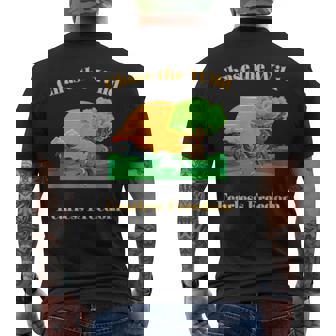 Chase The Wild Fearless Freedom Men's Back Print T-Shirt - Monsterry