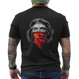 Che Guevara W Soviet Hammer And Sickle Red Bandana T-Shirt mit Rückendruck - Geschenkecke