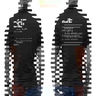 Chef Chef Definition Regalo De Chef Chef Chef Camiseta Hombre Estampado Espalda - Regaloses