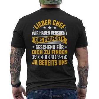 Chef Wir Habenersucht Das Perfekte Geschenk Zu Finden T-Shirt mit Rückendruck - Geschenkecke