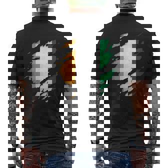 Chemises Ivoire Fières Drapeau De La Côte Ivoire Déchiré T-shirt imprimé au dos - Cadeauxyz