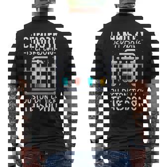 Chemistry Is Like Cooking Just Don't Lick The Spoon T-shirt da uomo con stampa posteriore - Novitaregali