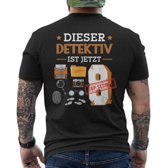 Children's Dieser Detektiv Ist Jetzt 8 T-Shirt mit Rückendruck - Geschenkecke