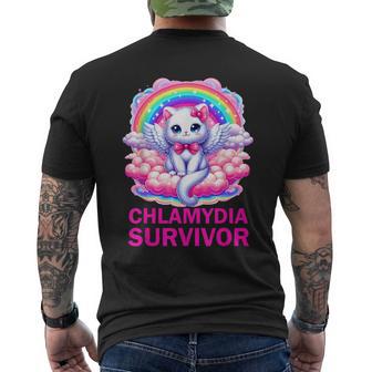 Chlamydia Survivor Chlamydien Std T-Shirt mit Rückendruck - Geschenkecke