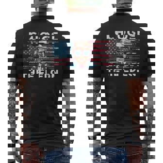 I Choose The Felon Trump 2024 Republican Patriot Men's T-shirt Back Print | Mazezy
