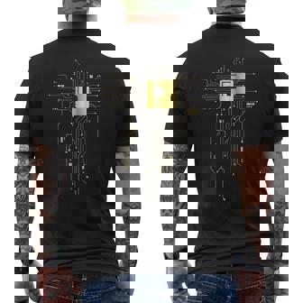 Circuit Imprimé Pour Ordinateur Cpu Core Chip Electronics T-shirt imprimé au dos - Cadeauxyz