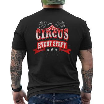Circus Event Staff Carnivals School Carnival Circus Tent Men's T-shirt Back Print - Monsterry DE