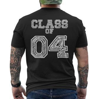 Class Of 2004 For High School College Class Reunion Men's T-shirt Back Print - Monsterry