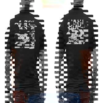 Class Of 2025 Graduation Senior Golfer Golf Player Grad 2025 Men's T-shirt Back Print - Thegiftio UK