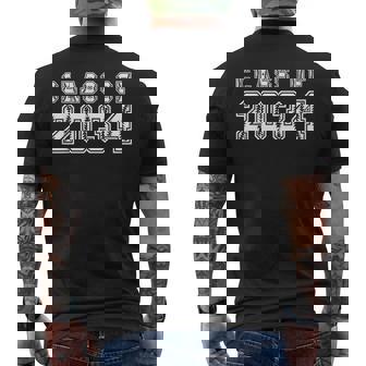 Class Of 2034 Grow With Me High School Graduation Baseball Men's T-shirt Back Print - Monsterry