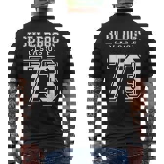 Classe De 1973 Bulldogs Custom Graduation Senior Personnalisé T-shirt imprimé au dos - Cadeauxyz