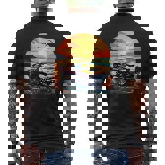 Classic Muscle Car Retro Vintage Style American Car Beach Men's T-shirt Back Print - Thegiftio UK