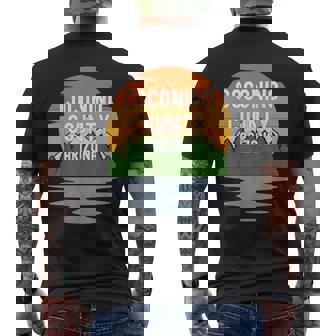 From Coconino County Arizona Vintage Sunset Men's T-shirt Back Print - Monsterry