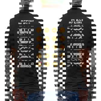 Collection Of Many Emoticon Cute Hilarious Faces Men's T-shirt Back Print - Thegiftio