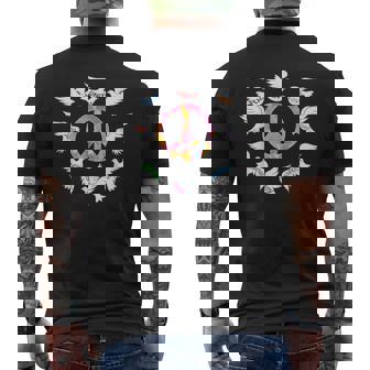 Colombes Symbole De La Paix T-shirt imprimé au dos - Cadeauxyz