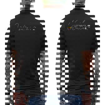 Colombia Simple Love Colombia Bandera Corazón En Colombia Camiseta Hombre Estampado Espalda - Regaloses