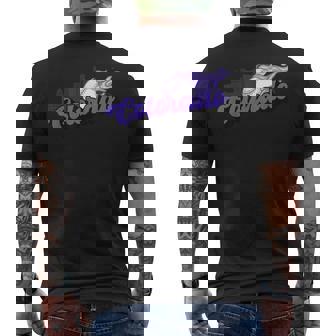 Colorado Baseball Vintage City Skyline Baseball Lover Men's T-shirt Back Print - Thegiftio
