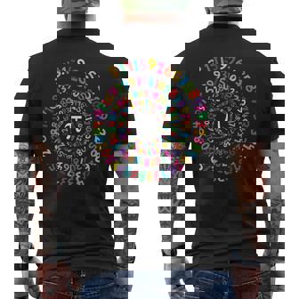 Colorful Pi Swirl Regalo Per Amanti Della Matematica E Del Giorno Dei Pi T-shirt da uomo con stampa posteriore - Novitaregali