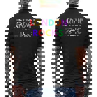 Colourful London Rocks Men's T-shirt Back Print - Thegiftio UK