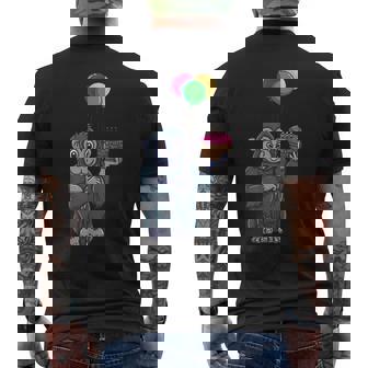 Compleanno Gorilla Jungle Compleanno T-shirt da uomo con stampa posteriore - Novitaregali
