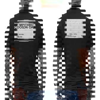 Composition Notebook Halloween Costume Couples Fancy Dress Men's T-shirt Back Print - Thegiftio UK