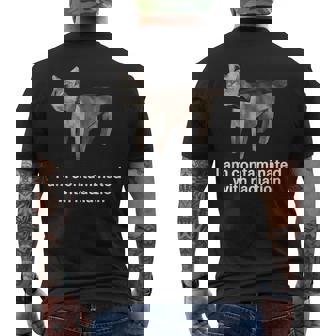 I Am Contaminated With Radiation Men's T-shirt Back Print - Seseable