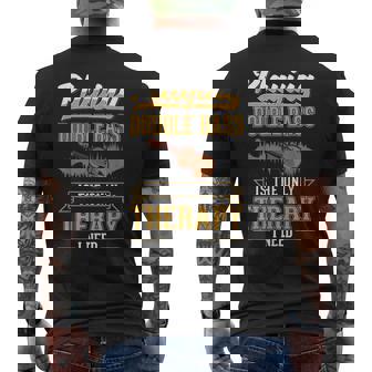 Contrabajo Terapia Contrabajista Camiseta Hombre Estampado Espalda - Regaloses