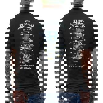 Cool Dj Mixing Dance Music Graffiti Urban Raver Men's T-shirt Back Print - Thegiftio