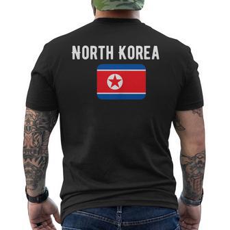 Corée Du Nord Drapeau Carte Du Nord T-shirt imprimé au dos - Cadeauxyz