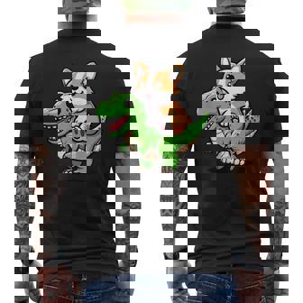 Corgi T-Rex Dinosauro Divertente Cane Tirannosauro T-shirt da uomo con stampa posteriore - Novitaregali