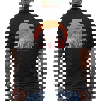 Coucher Du Soleil Cadeau Savane Safari Famille Des Éléphants T-shirt imprimé au dos - Cadeauxyz