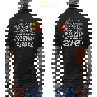 Cousin 1St Birthday Cowboy Western Cousin Birthday Boy Men's T-shirt Back Print - Seseable