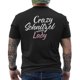 Crazy Schnitzel Lady German Schnitzel T-Shirt mit Rückendruck - Geschenkecke