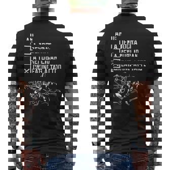 Creating A Tattoo Tattooed Tattooing Tattoo Shop Artist Men's T-shirt Back Print - Monsterry