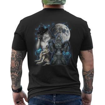 Cringe Alpha Wolf Meme Werewolf T-Shirt mit Rückendruck - Geschenkecke