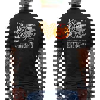 Crisis Intervention Peace Love Pumpkin Halloween Men's T-shirt Back Print - Monsterry