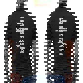 Croix Russe Grecque Byzantine Orthodoxe T-shirt imprimé au dos - Cadeauxyz