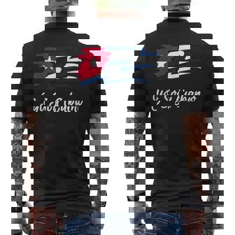 Cuban Flag Cuba Miami Spanish Cubano T-shirt da uomo con stampa posteriore - Novitaregali